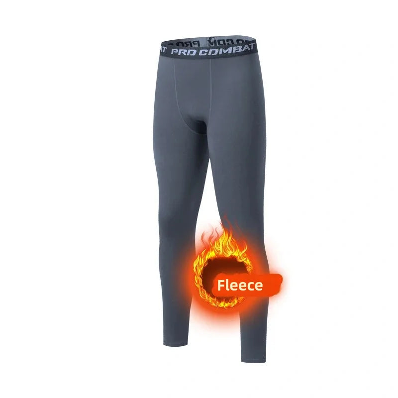 Men's Winter Thermal Underwear Fleece Leggings