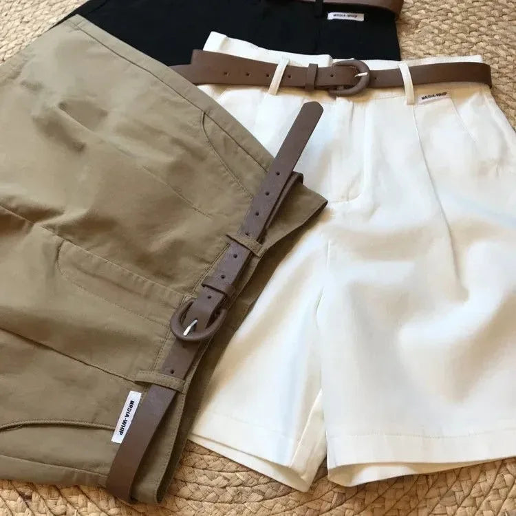 Women's Wide Leg Zipper Short