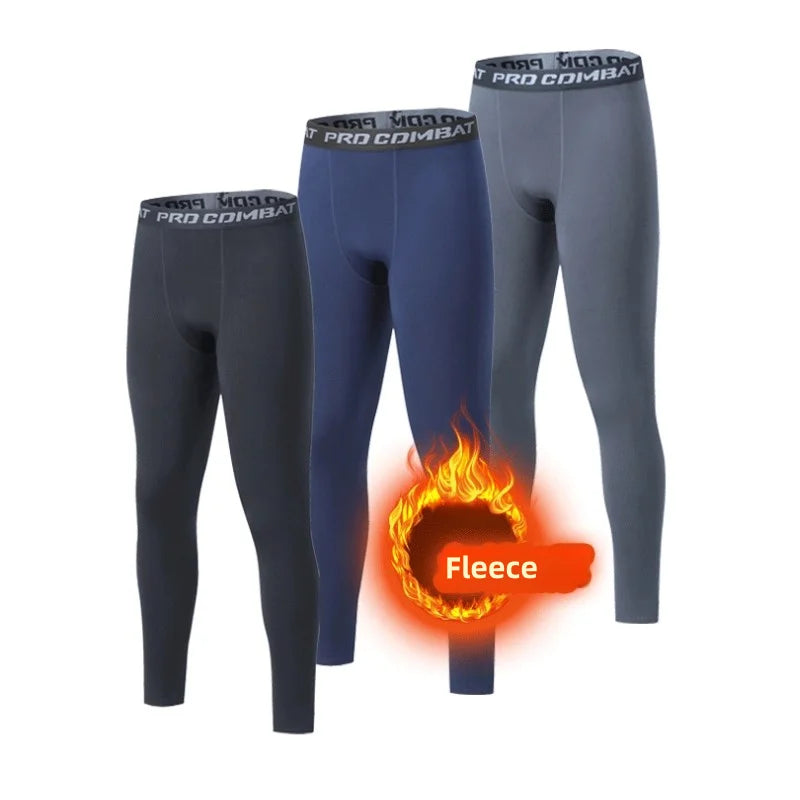 Men's Winter Thermal Underwear Fleece Leggings