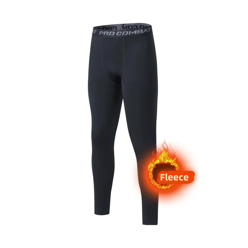 Men's Winter Thermal Underwear Fleece Leggings