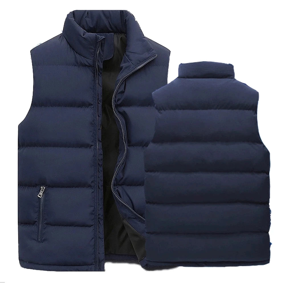 Men's Warm Sleeveless Vest Jacket