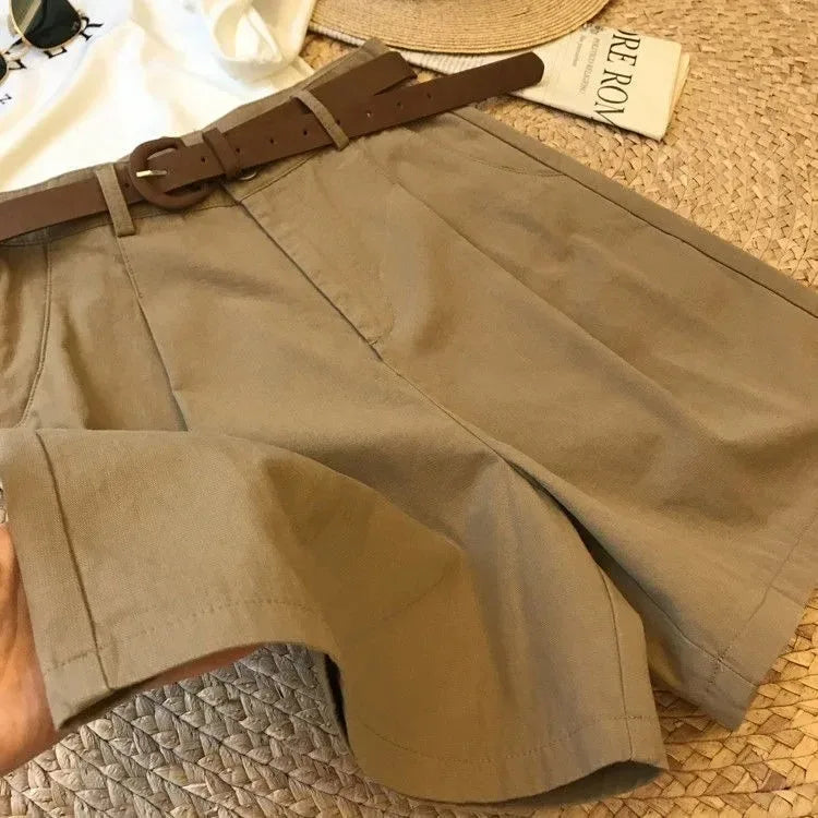 Women's Wide Leg Zipper Short