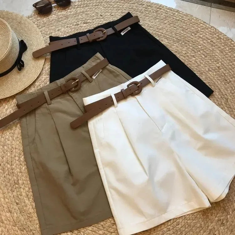 Women's Wide Leg Zipper Short