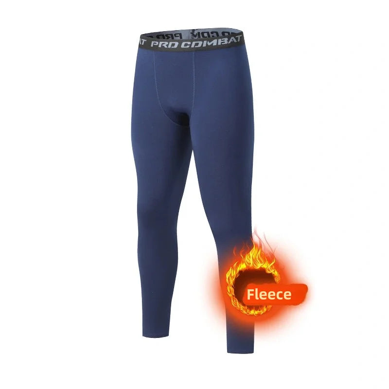 Men's Winter Thermal Underwear Fleece Leggings
