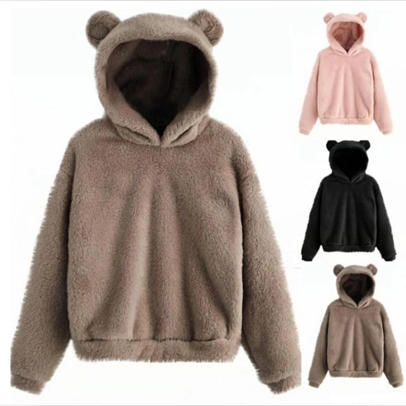 Women's Hoodies Winter Long Sleeve Rabbit Ear