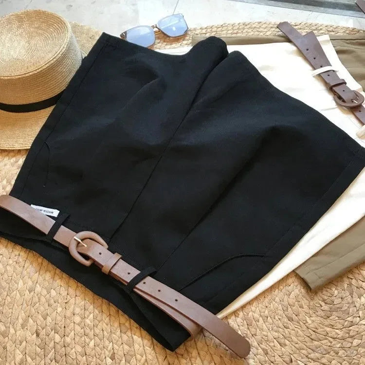 Women's Wide Leg Zipper Short
